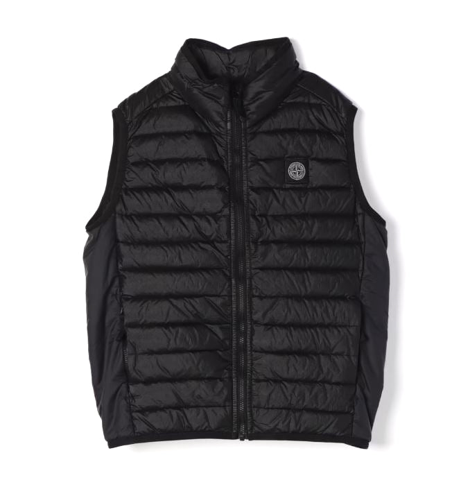 Stone Island | G0224 Gilet Piumino Smanicato  Nero