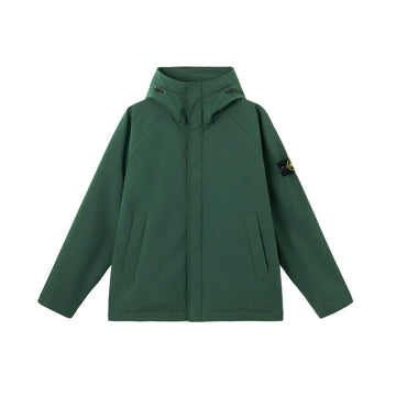 Stone Island | Q100010 Soft Shell-R_e.dye® Technology Recycled Polyester Verde Pino