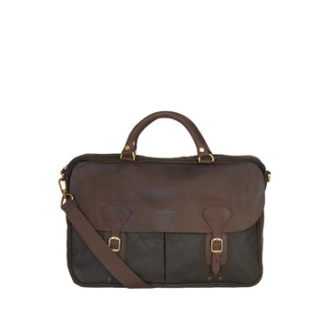 Barbour | Borsa Tracolla Waxed Leather Briefcase