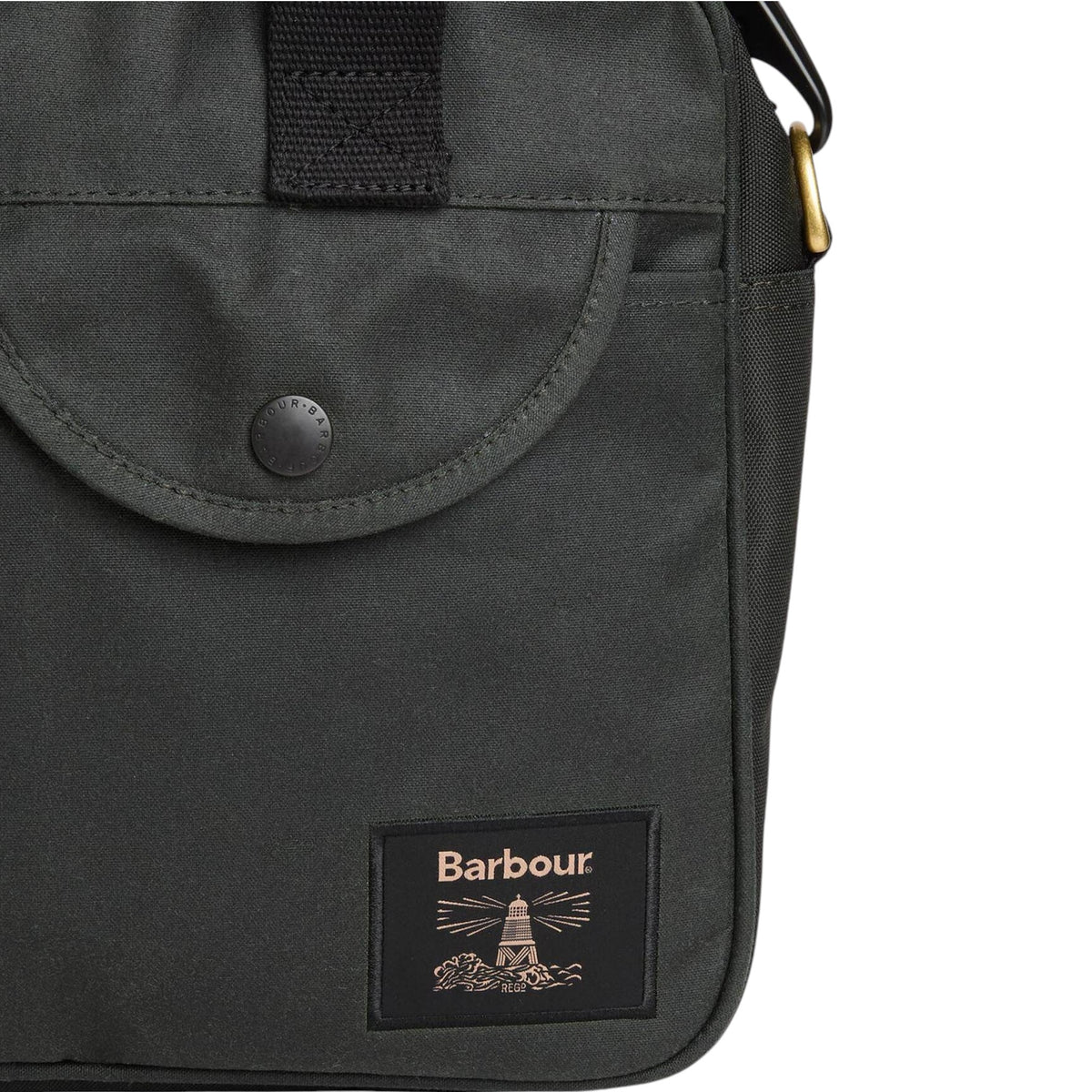 Barbour | Borsa Porta-Laptop in Cotone Cerato Barbour Field Wax – Sage