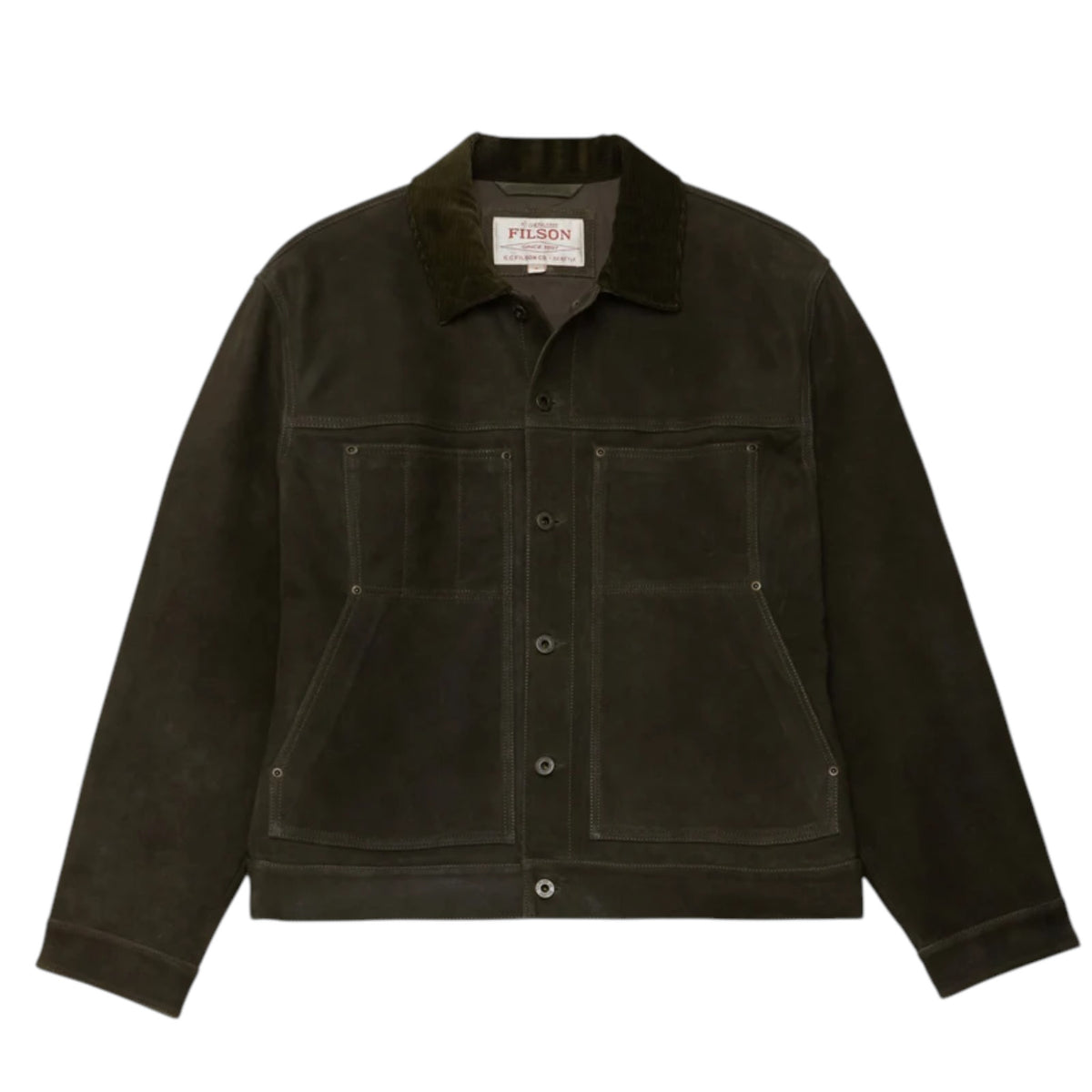 Filson | Waxed Suede Short Cruiser in Pelle Scamosciata