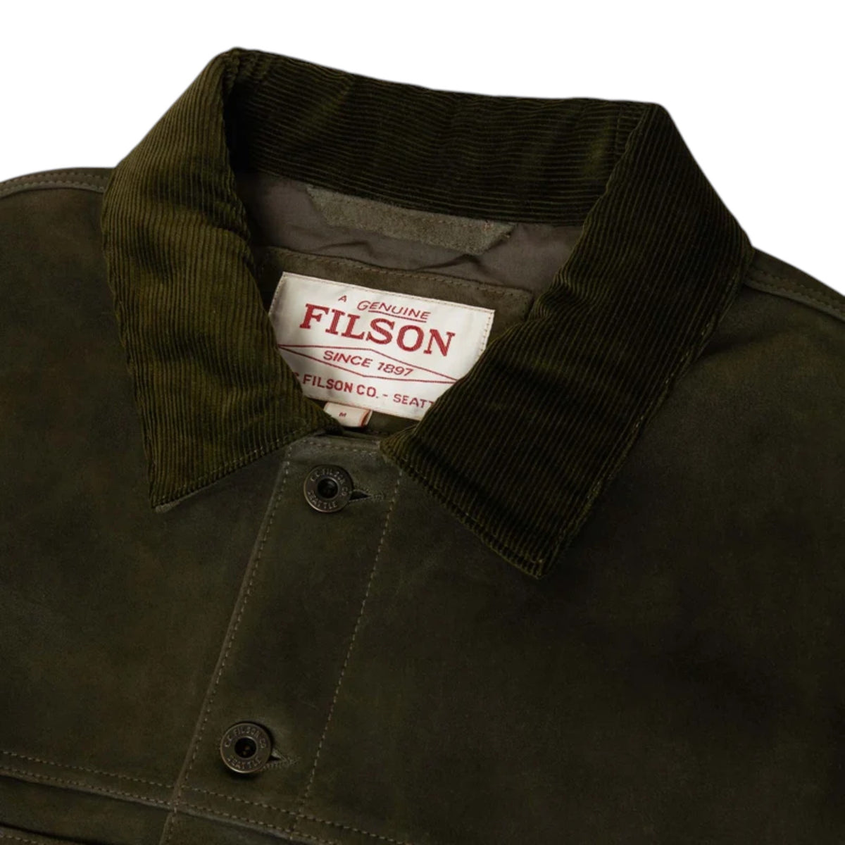 Filson | Waxed Suede Short Cruiser in Pelle Scamosciata