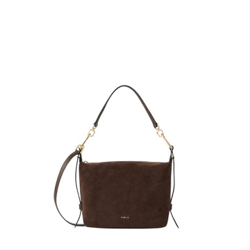 Furla | Tonie Mini Hobo Bag in Pelle Scamosciata