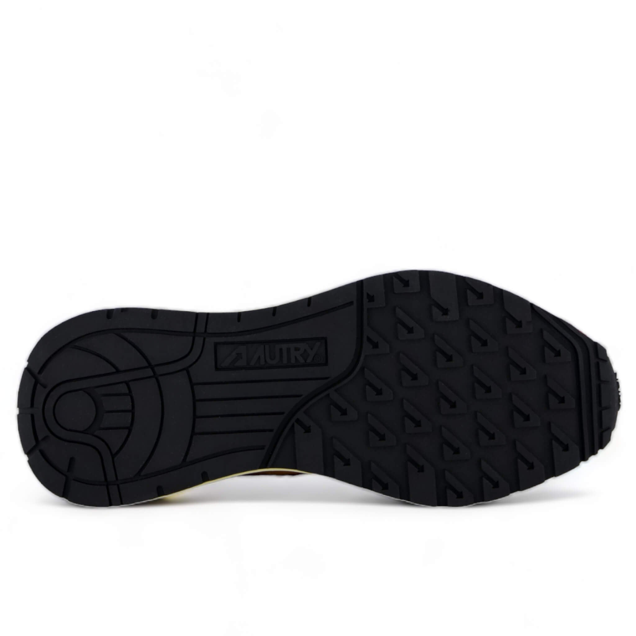 Autry | Sneakers Reelwind low in suede e nylon bianco e arancione HN02