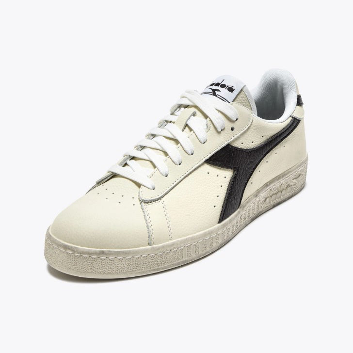 Diadora | Game L low waxed bianche e nere