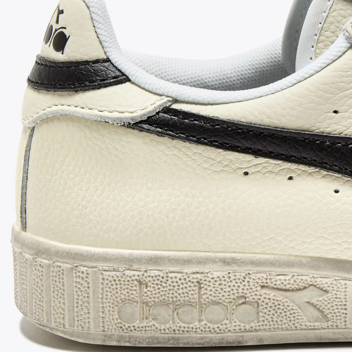 Diadora | Game L low waxed bianche e nere