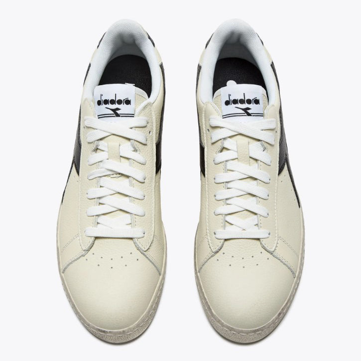 Diadora | Game L low waxed bianche e nere