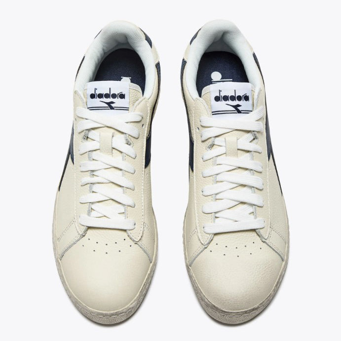 Diadora | Game L low waxed bianche e blu