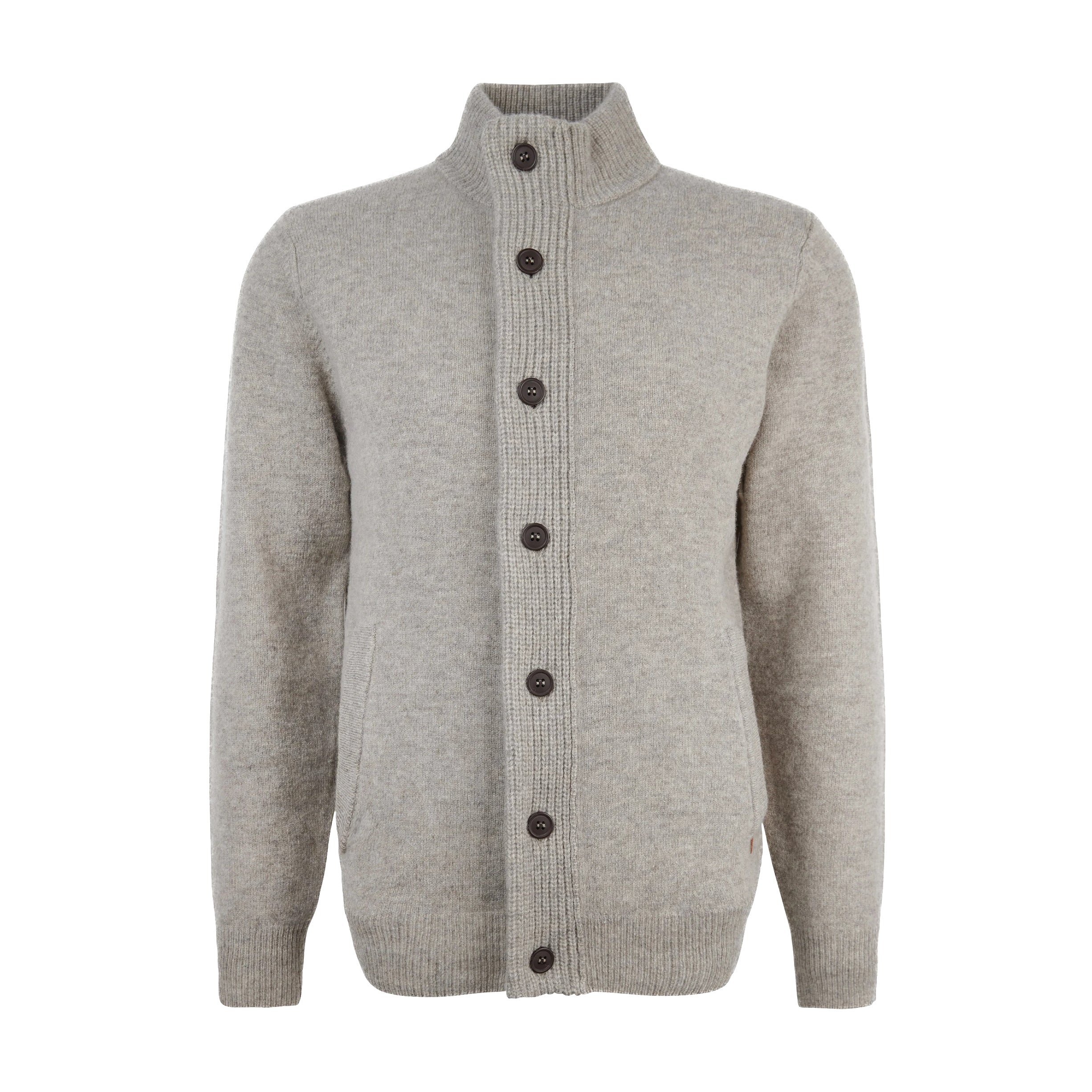 Barbour | Cardigan con bottoni e zip Patch MKN0731 ST16 Tortora