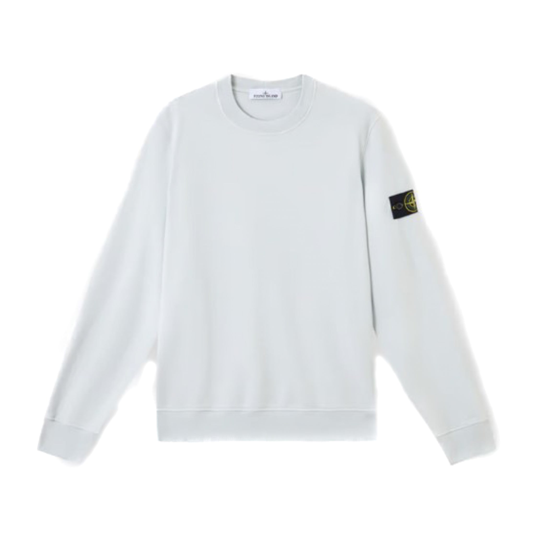 Stone Island | Felpa Girocollo con dettagli a costine cielo 63051