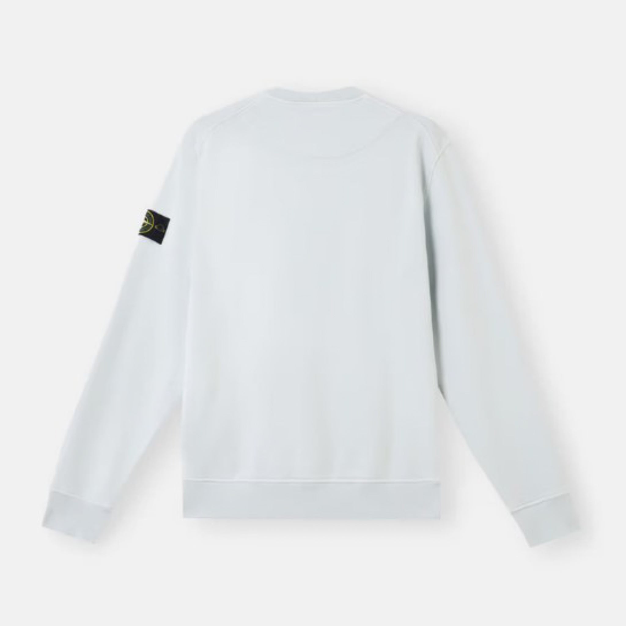Stone Island | Felpa Girocollo con dettagli a costine cielo 63051