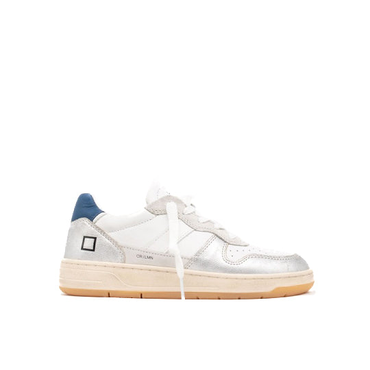 D.A.T.E. | Court 2.0 Laminated White-Silver