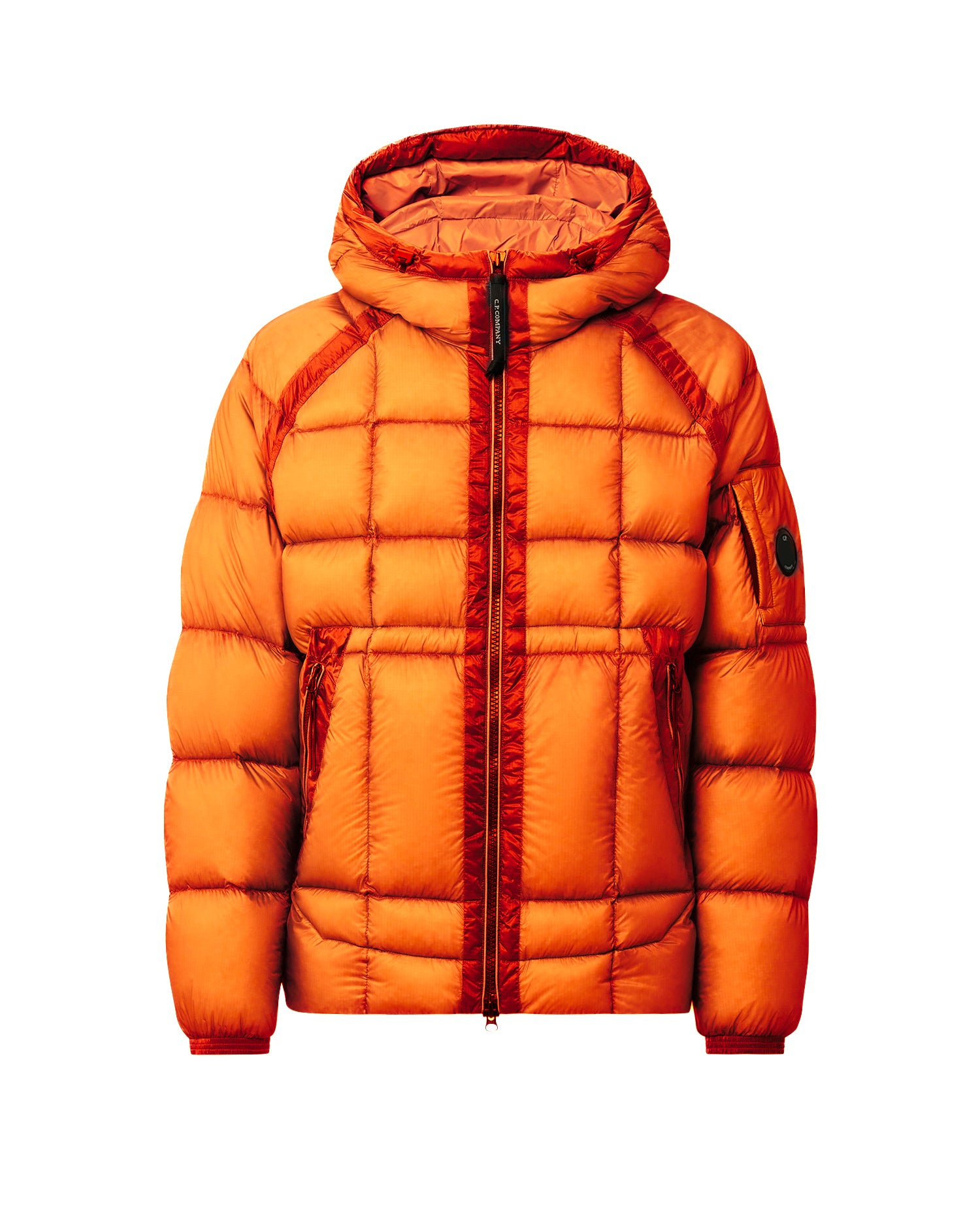 C.P. Company | OW702A Piumino D.D. Shell Hooded Down Puffer Jacket Con Cappuccio Arancio