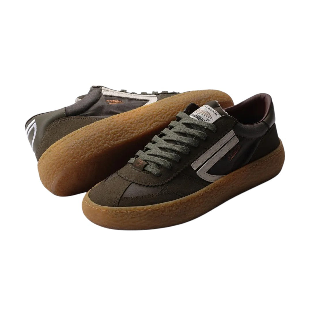 Puraai | Sneakers PU101V-076 - Verde Militare Mesh e Suede