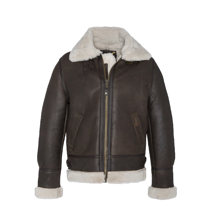 Schott | Giacca Montone LC1259 Marrone Effetto Vintage