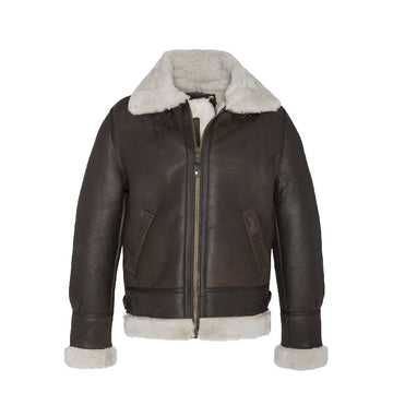 Schott | Giacca Montone LC1259 Marrone Effetto Vintage