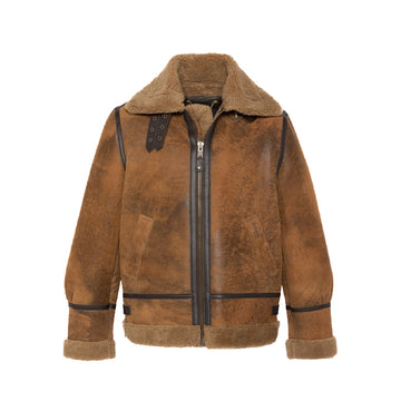 Schott | Giacca Montone LC1259 Mustard Effetto Vintage