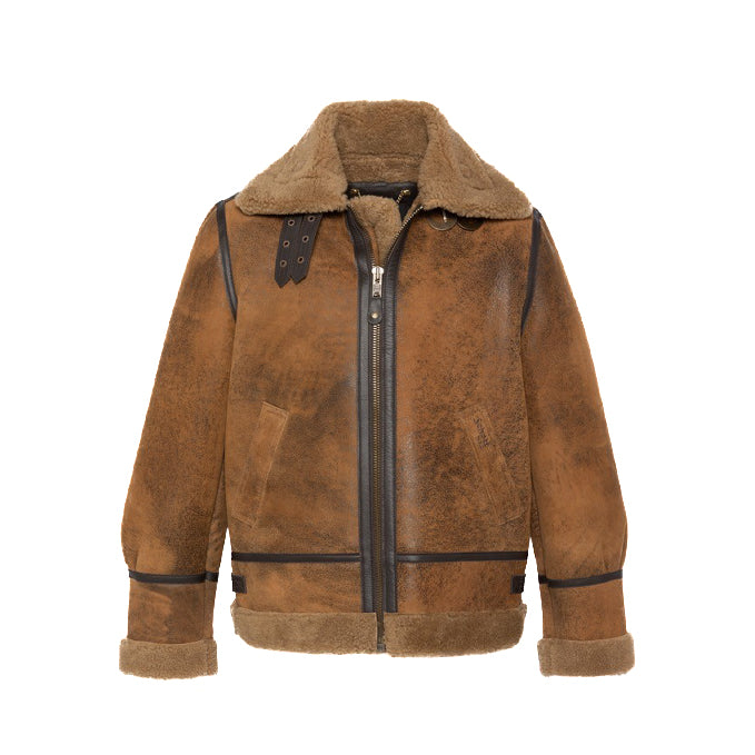 Schott | Giacca Montone LC1259 Mustard Effetto Vintage