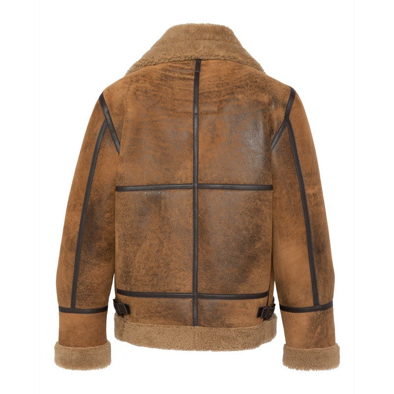 Schott | Giacca Montone LC1259 Mustard Effetto Vintage