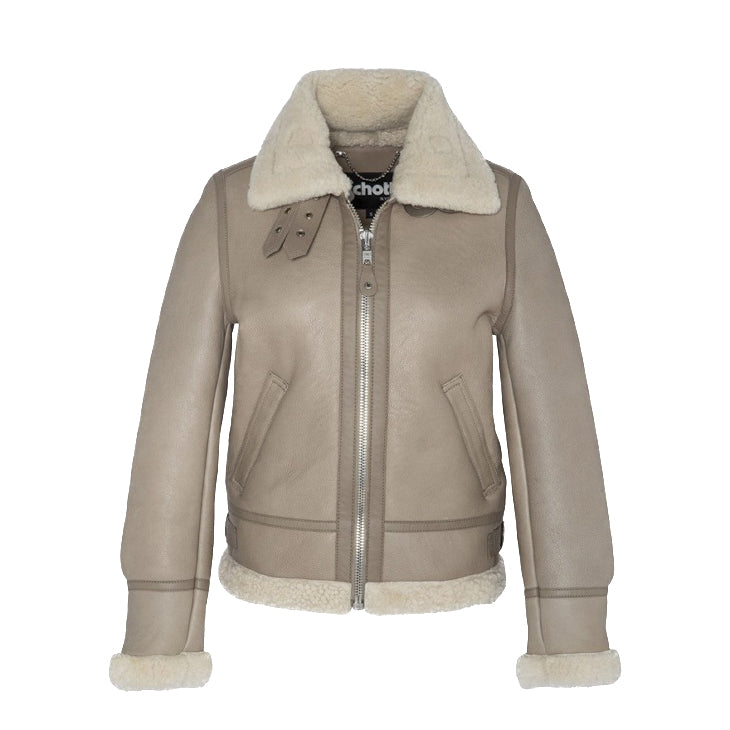 Schott | Giacca Montone LCW1257 Light Beige