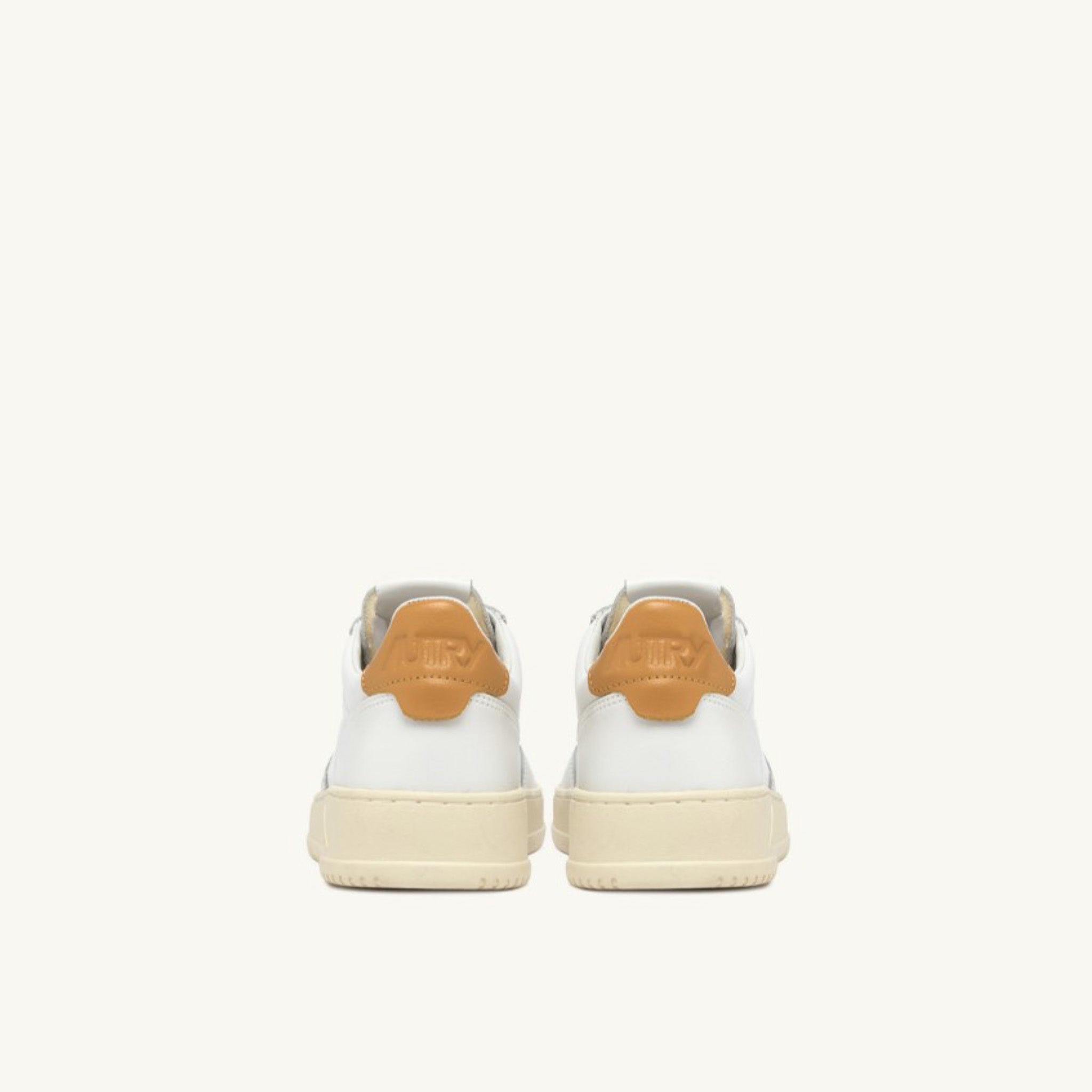 AUTRY | LL76 Sneakers Medalist low in pelle bianca e cuoio chiaro