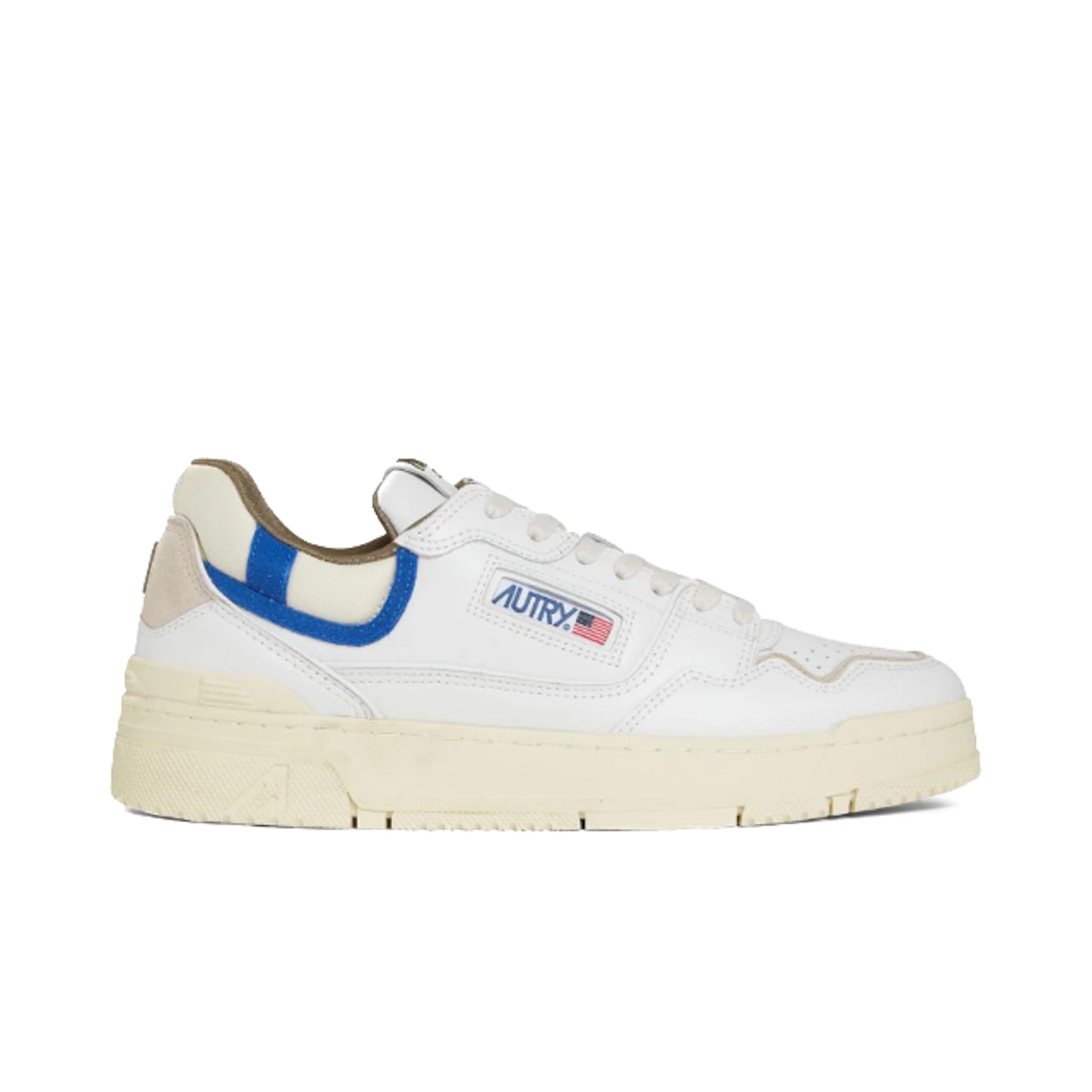 Autry | MY01 Sneakers Clc low in pelle bianca e azzurra