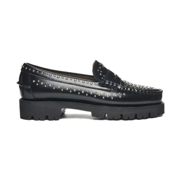 Sebago | 731278W Dan lug studs woman pelle nera con borchie
