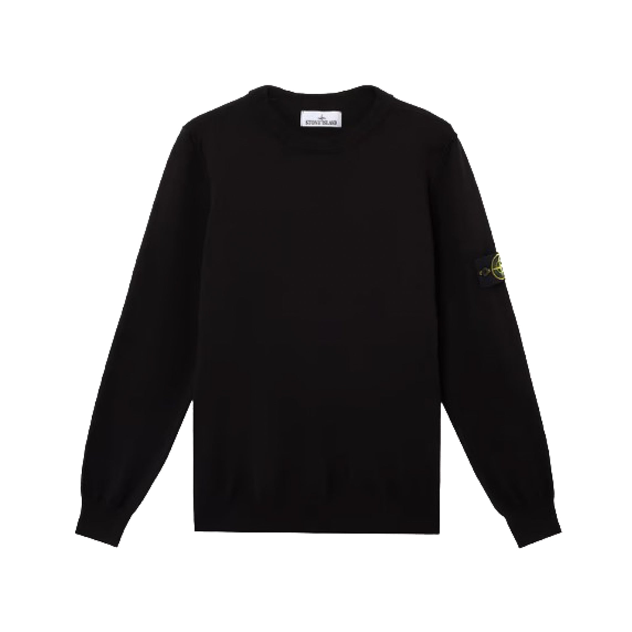 Stone Island | Maglione Girocollo con risvolto nero 5100053