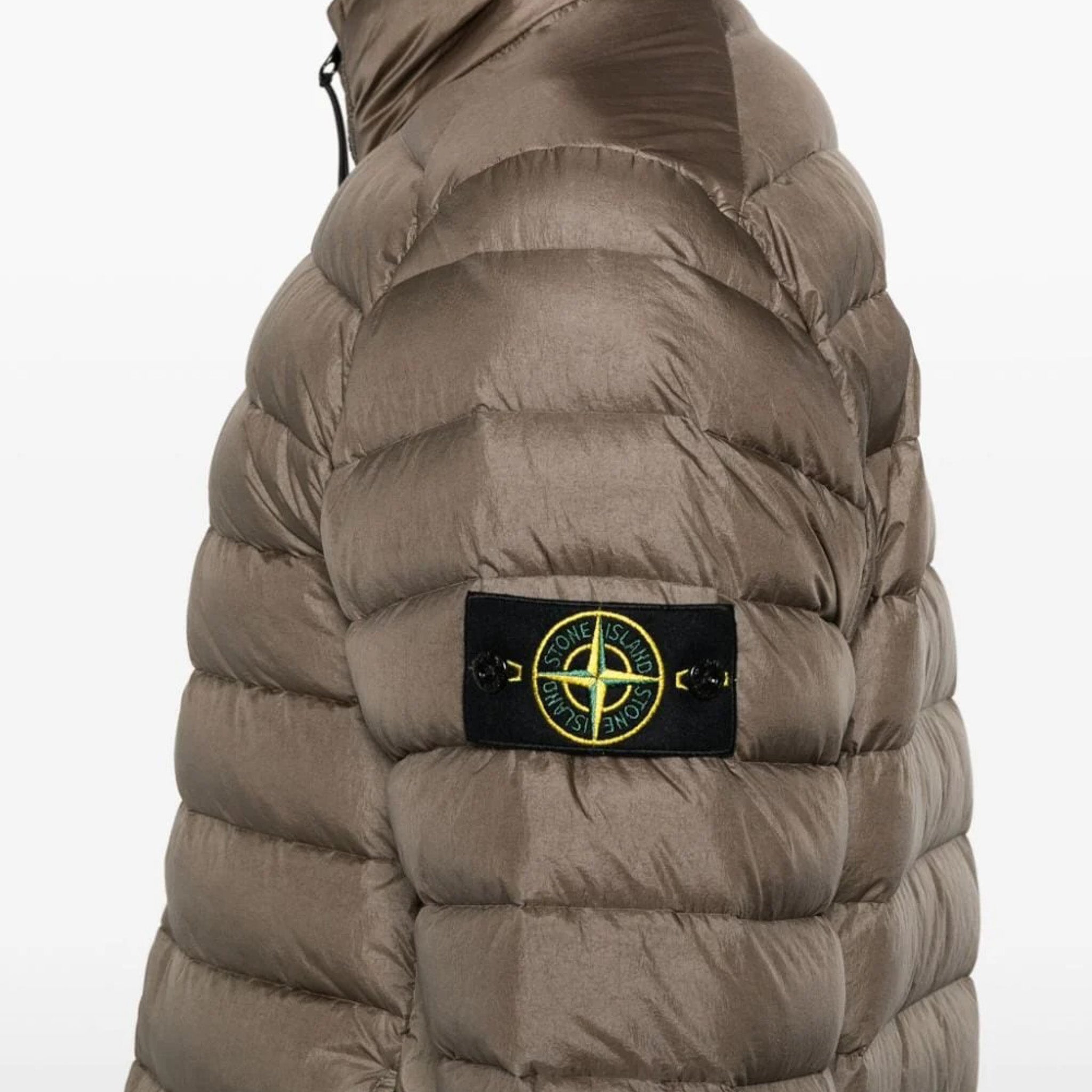 Stone Island | Piumino Trapuntato senza cappuccio nocciola 42924