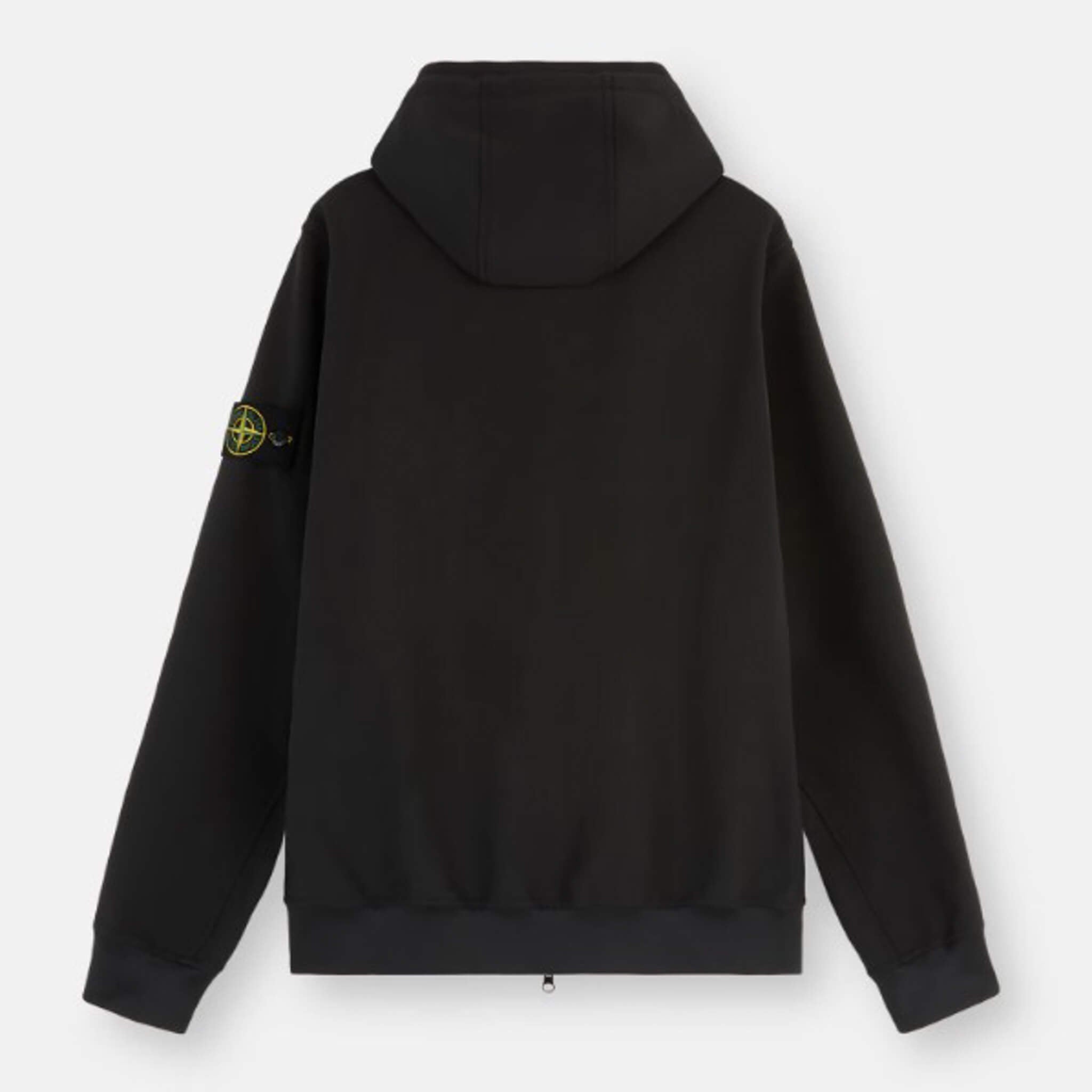 Stone Island | Giacca con cappuccio anti vento e impermeabile black Q0322