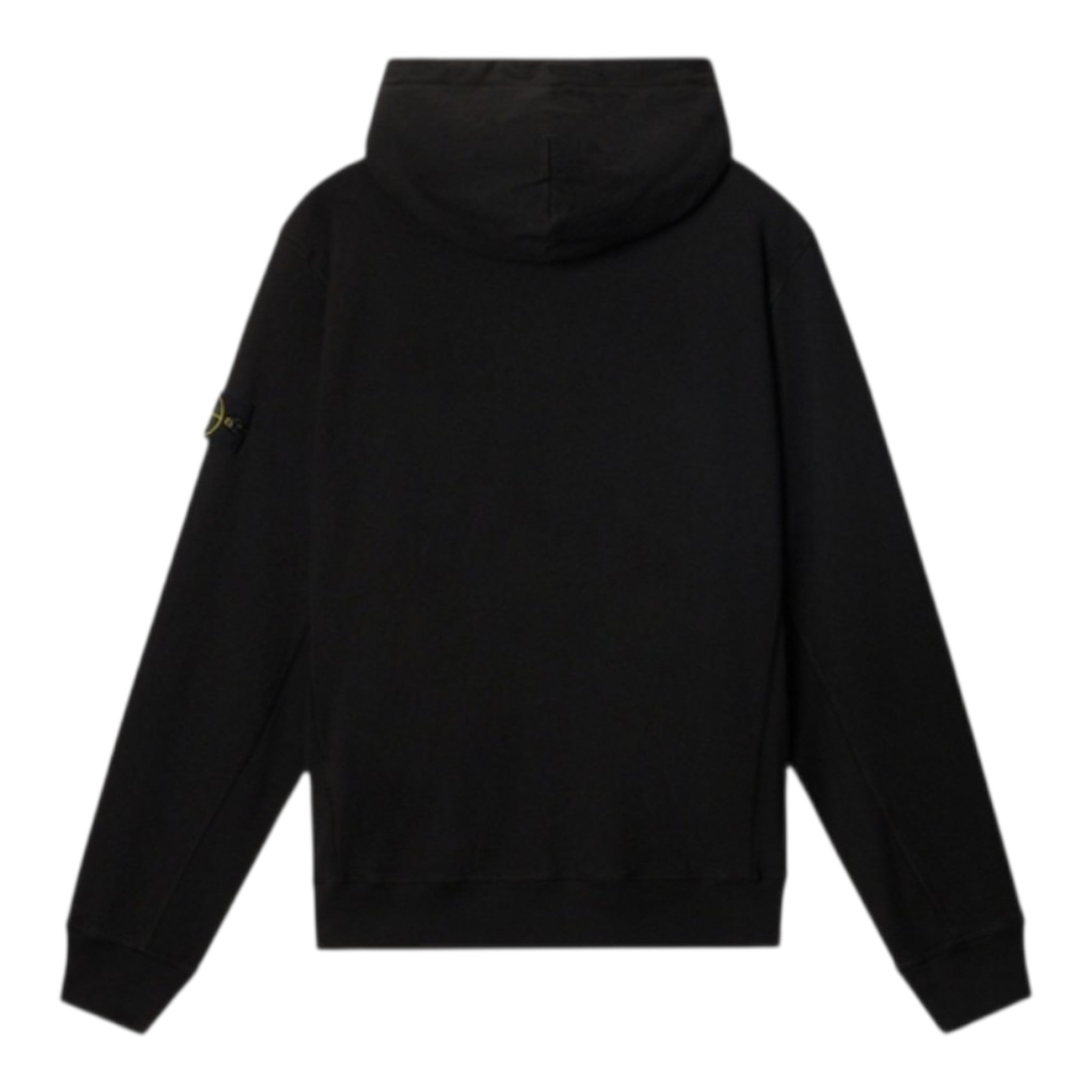 Stone Island | Felpa full Zip Garzata con Cappuccio Effetto Fiammato