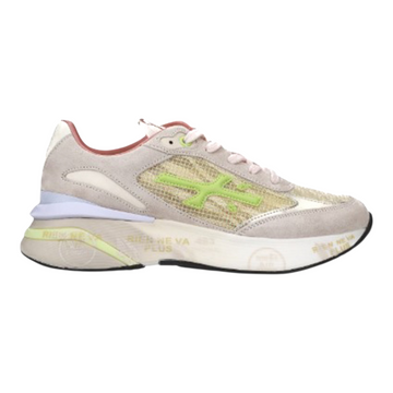 Premiata Moerund 7464 | Sneaker in Suede e Ripstop con Effetto Animalier