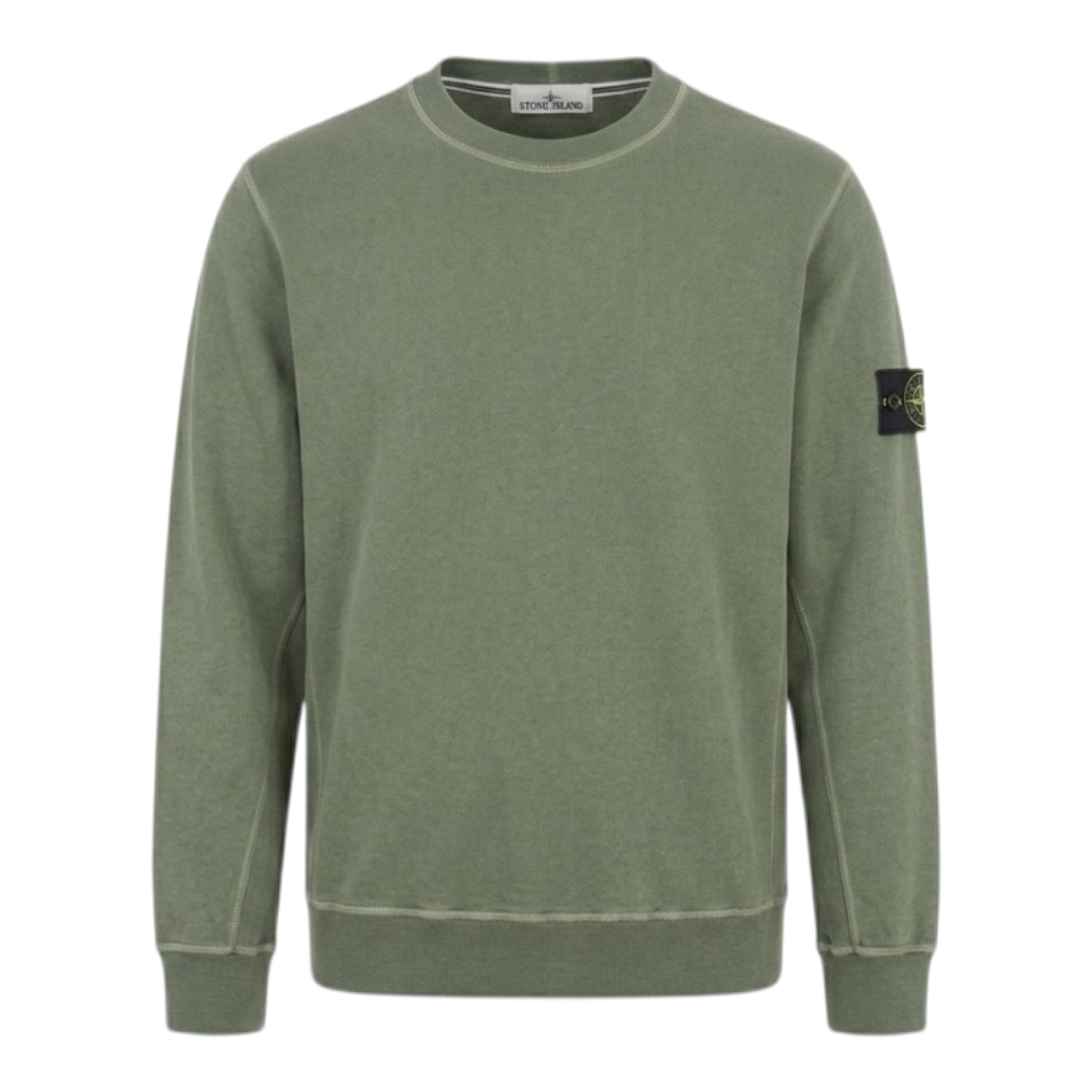 Stone Island | Felpa Girocollo con Effetto Fiammato