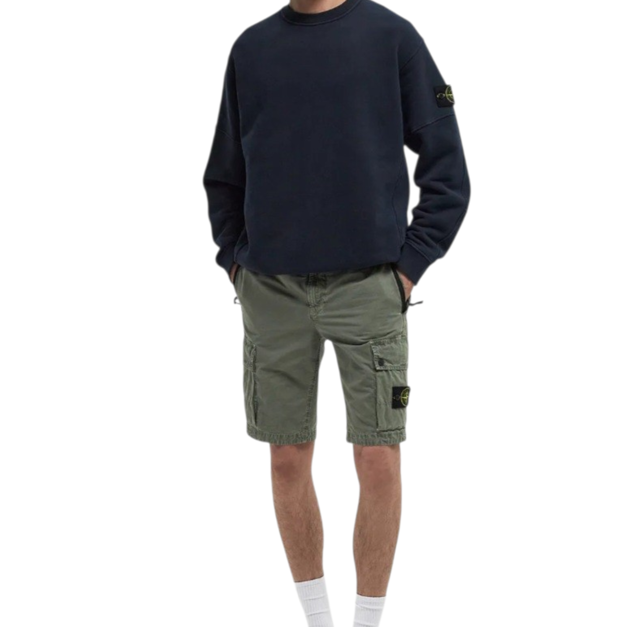 Stone Island | Bermuda Cargo Organic Canvas 'OLD' Effect