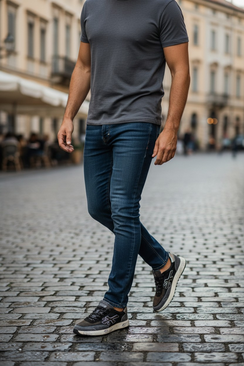 Premiata Nous 7723 | Sneaker in Pelle e Suede