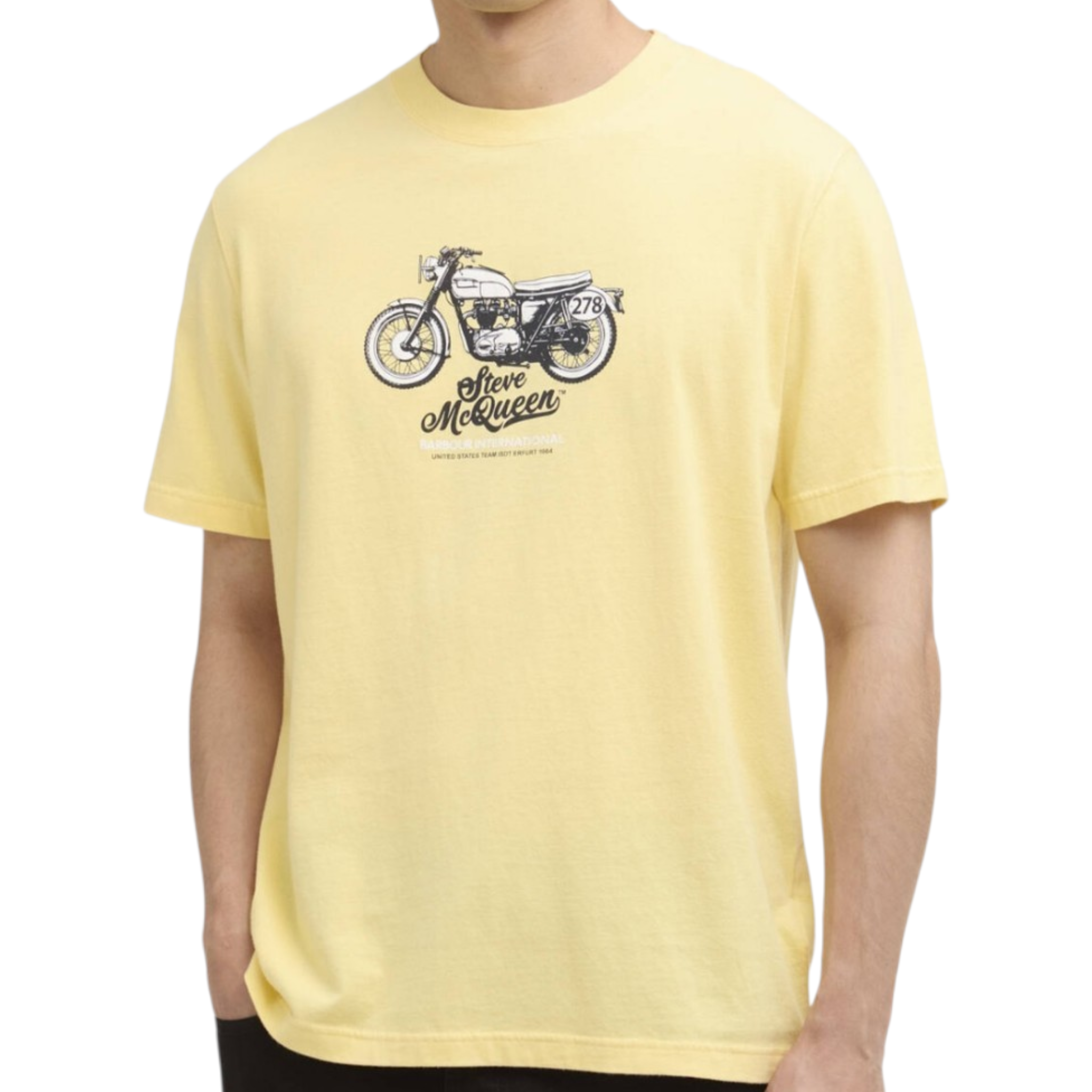 Barbour | T-shirt in Cotone con Grafica Bikers
