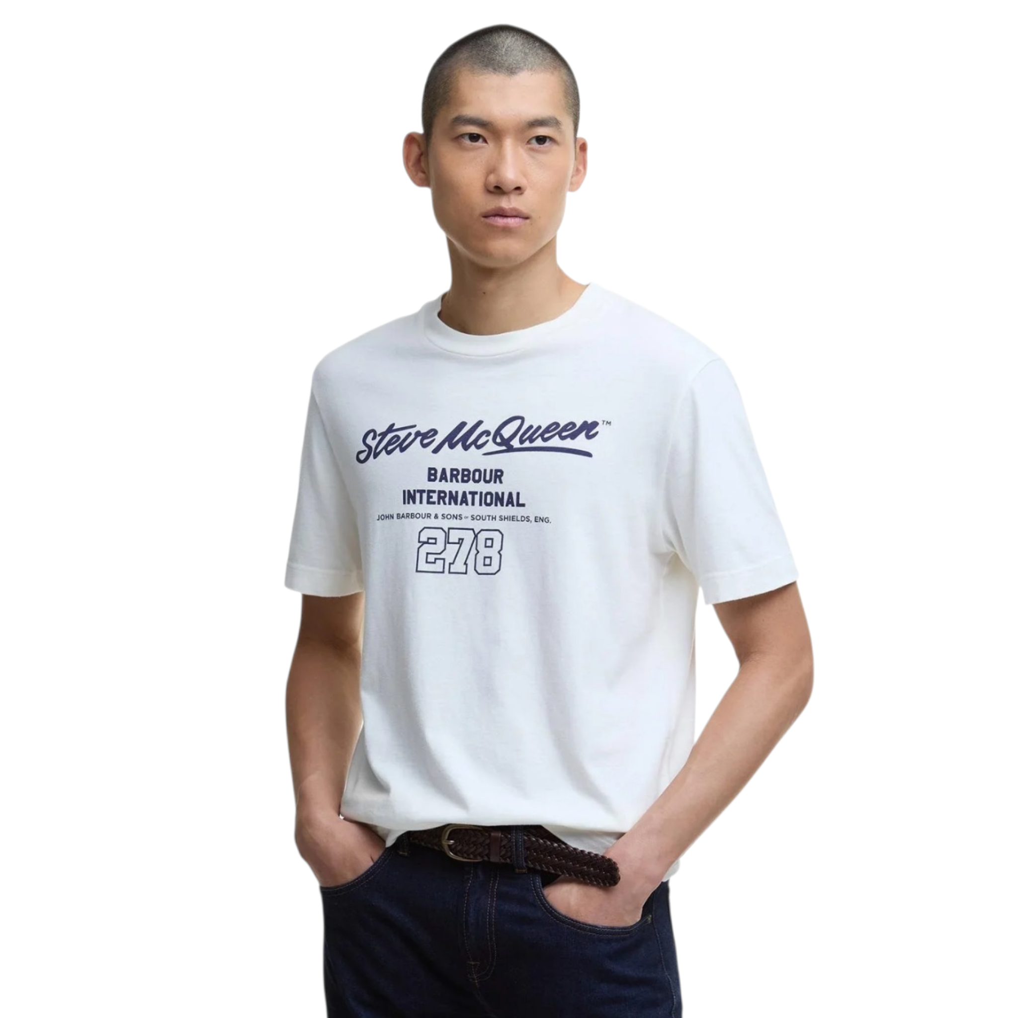 Barbour | T-shirt con Stampa di Steve McQueen
