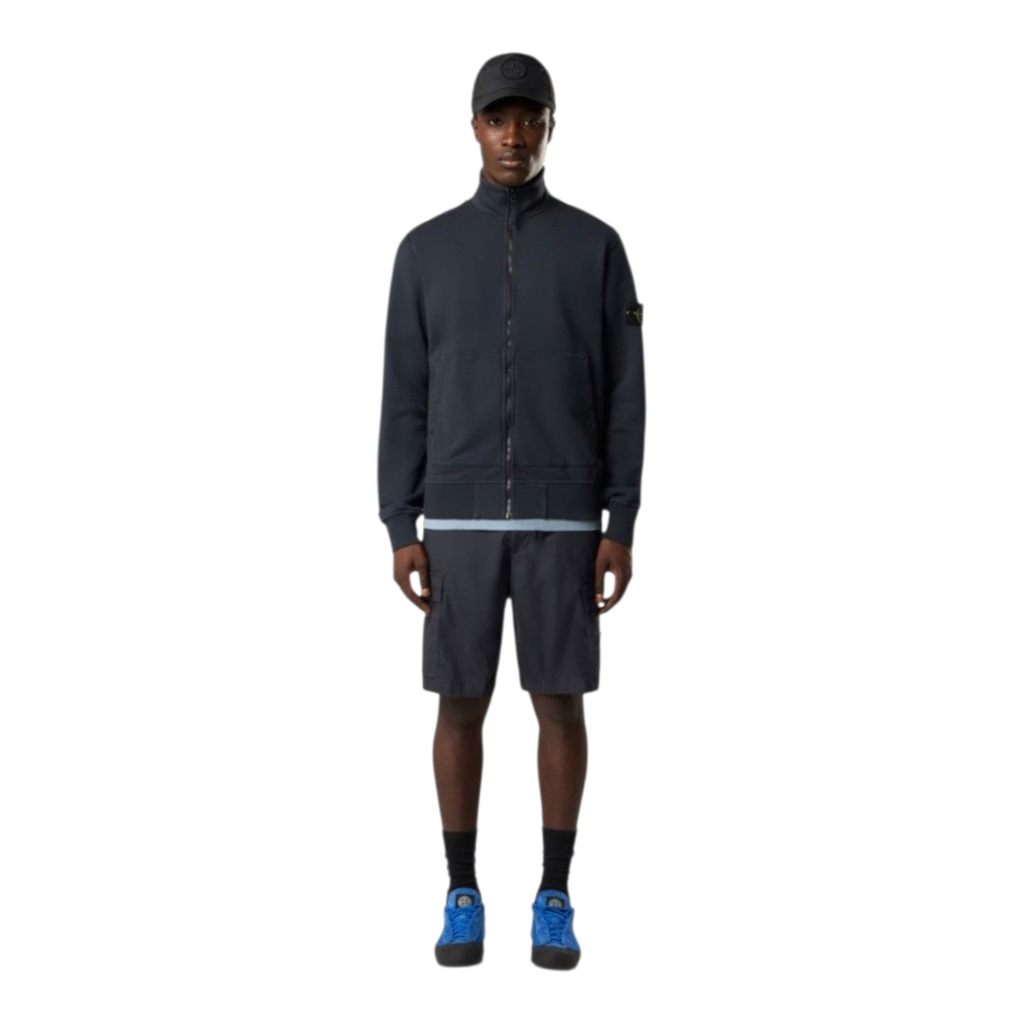 Stone Island | Felpa full Zip Garzata