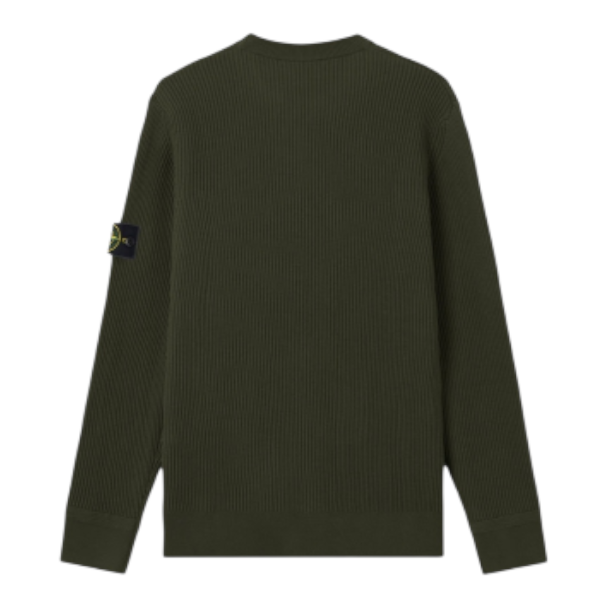 Stone Island | Maglione a coste in lana taglio dritto