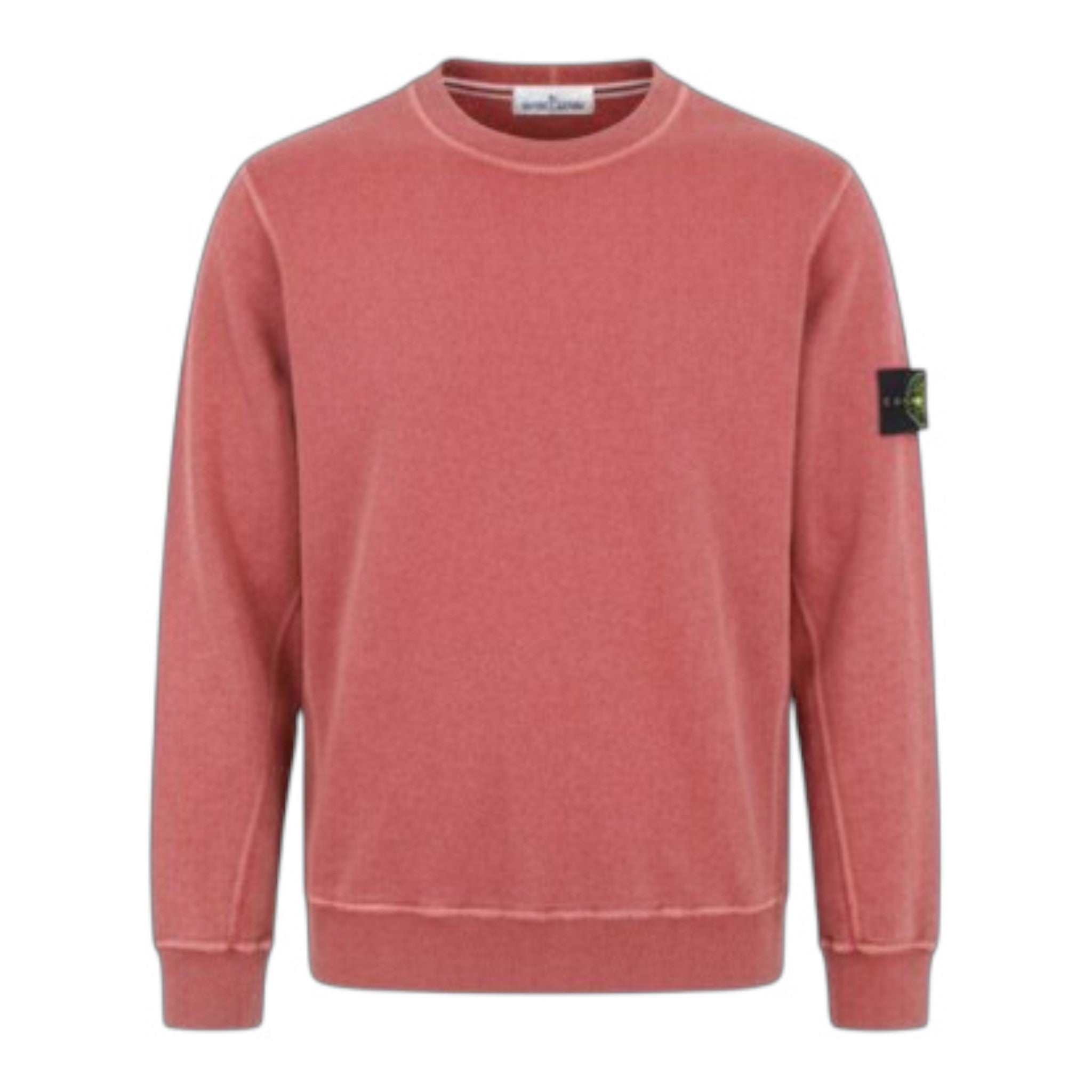 Stone Island | Felpa Girocollo con Effetto Fiammato