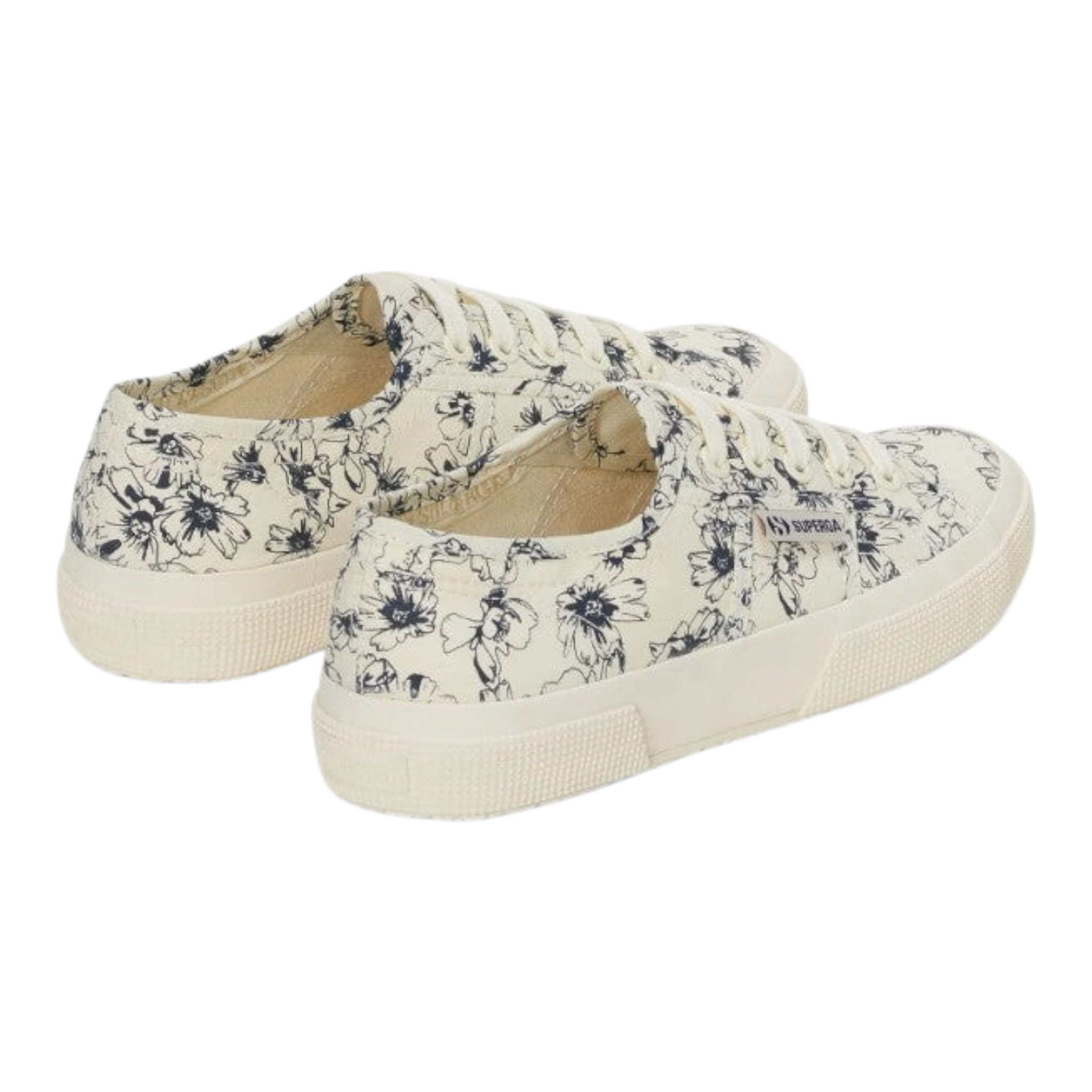 Superga | Sneaker in Tessuto Sketched flowers