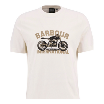 Barbour | T-shirt in Cotone con Grafica Bikers