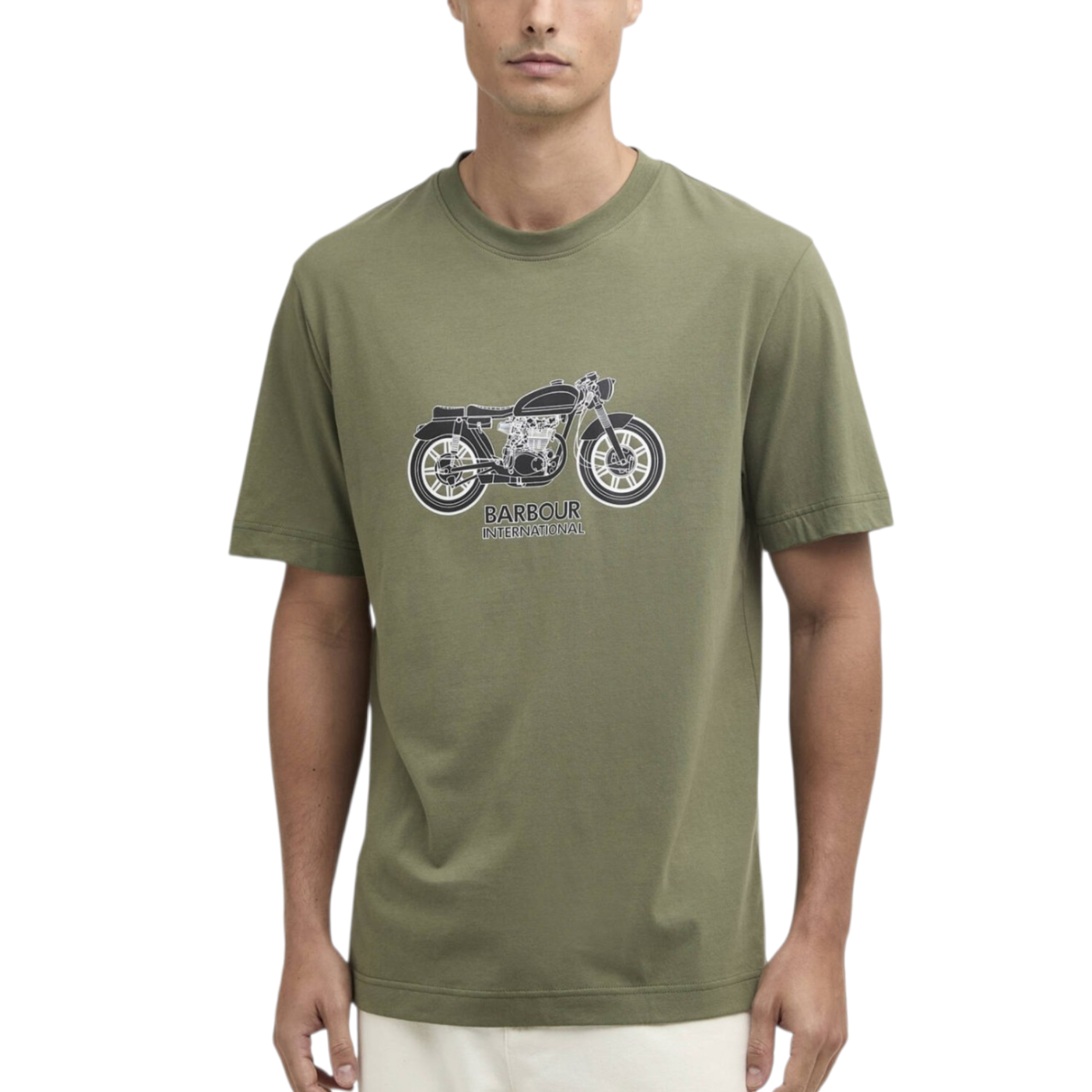 Barbour | T-shirt in Cotone con Grafica Bikers