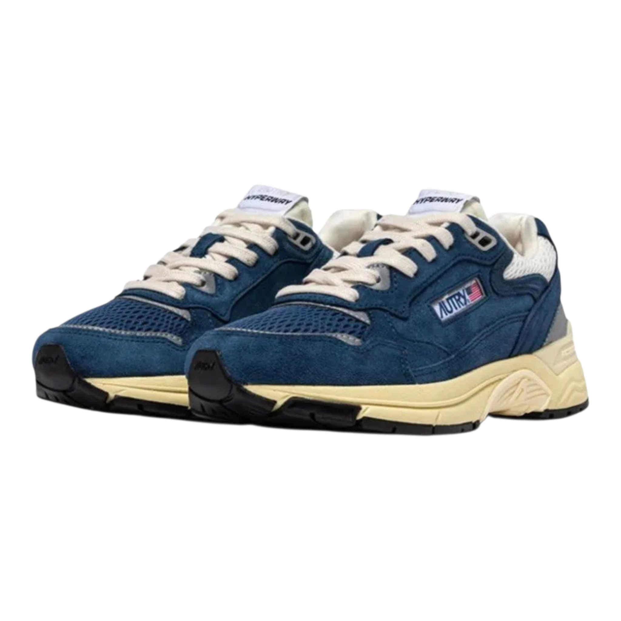 Autry Hyperway | Sneakers in Mesh e Suede Cobalto
