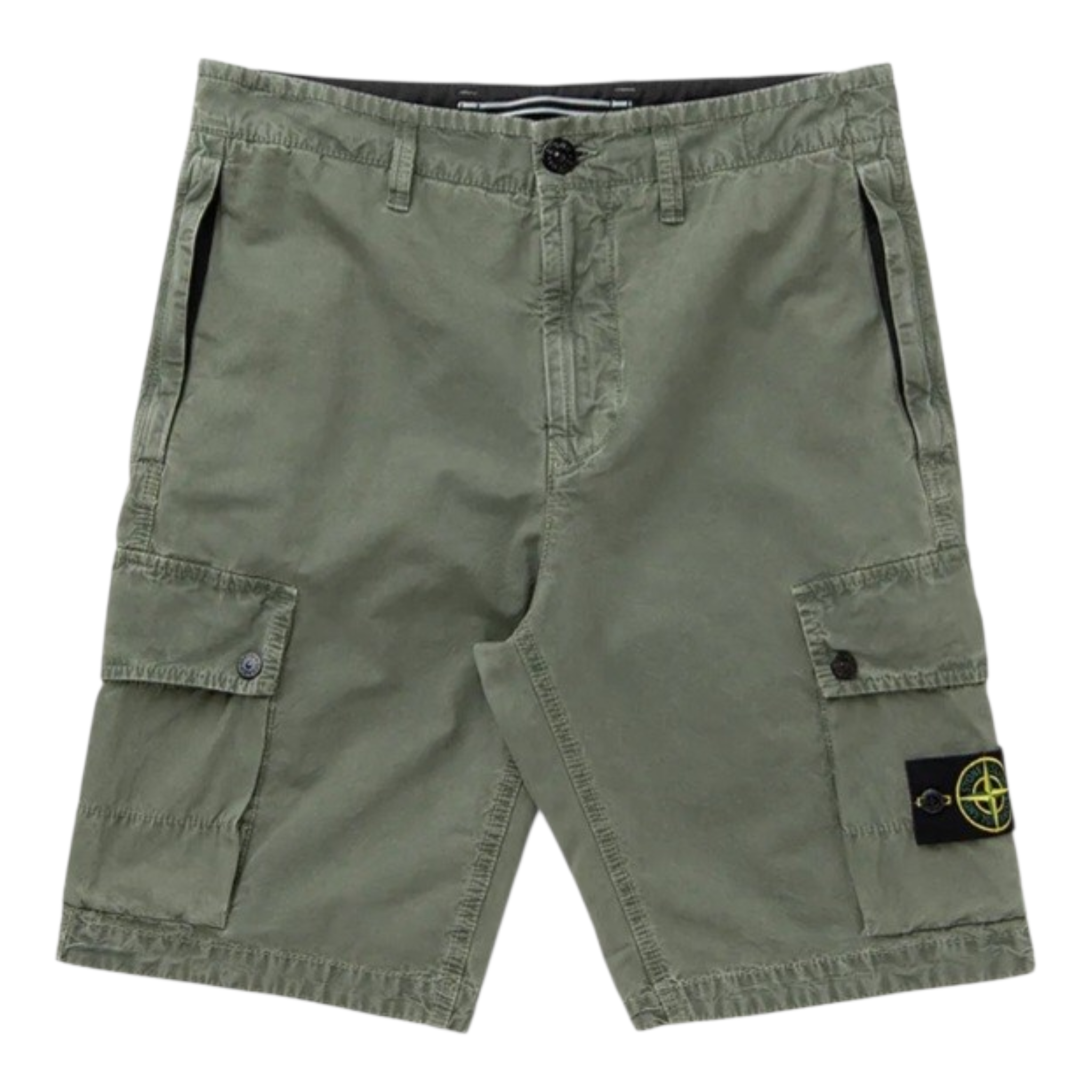 Stone Island | Bermuda Cargo Organic Canvas 'OLD' Effect
