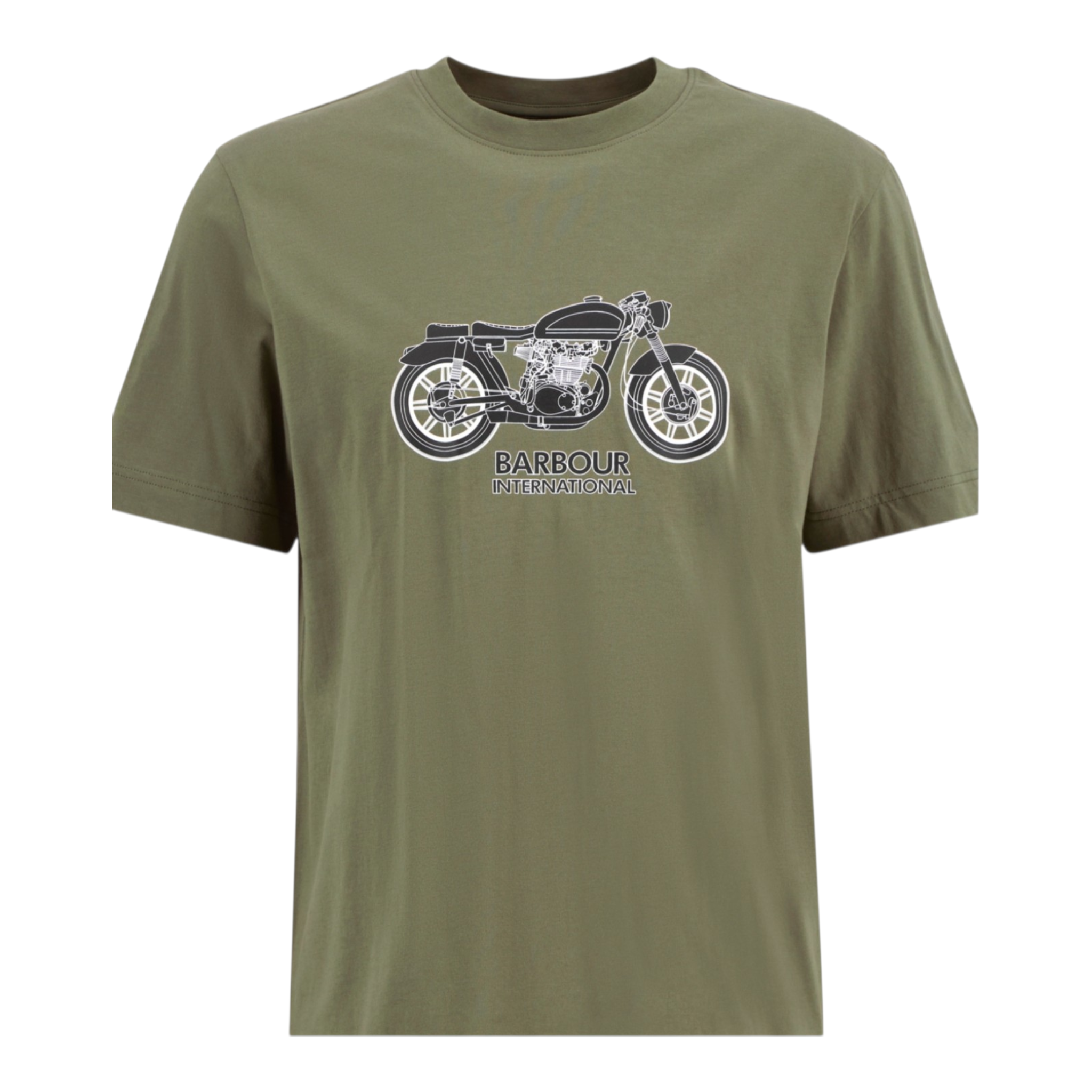 Barbour | T-shirt in Cotone con Grafica Bikers