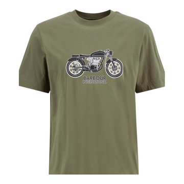 Barbour | T-shirt in Cotone con Grafica Bikers