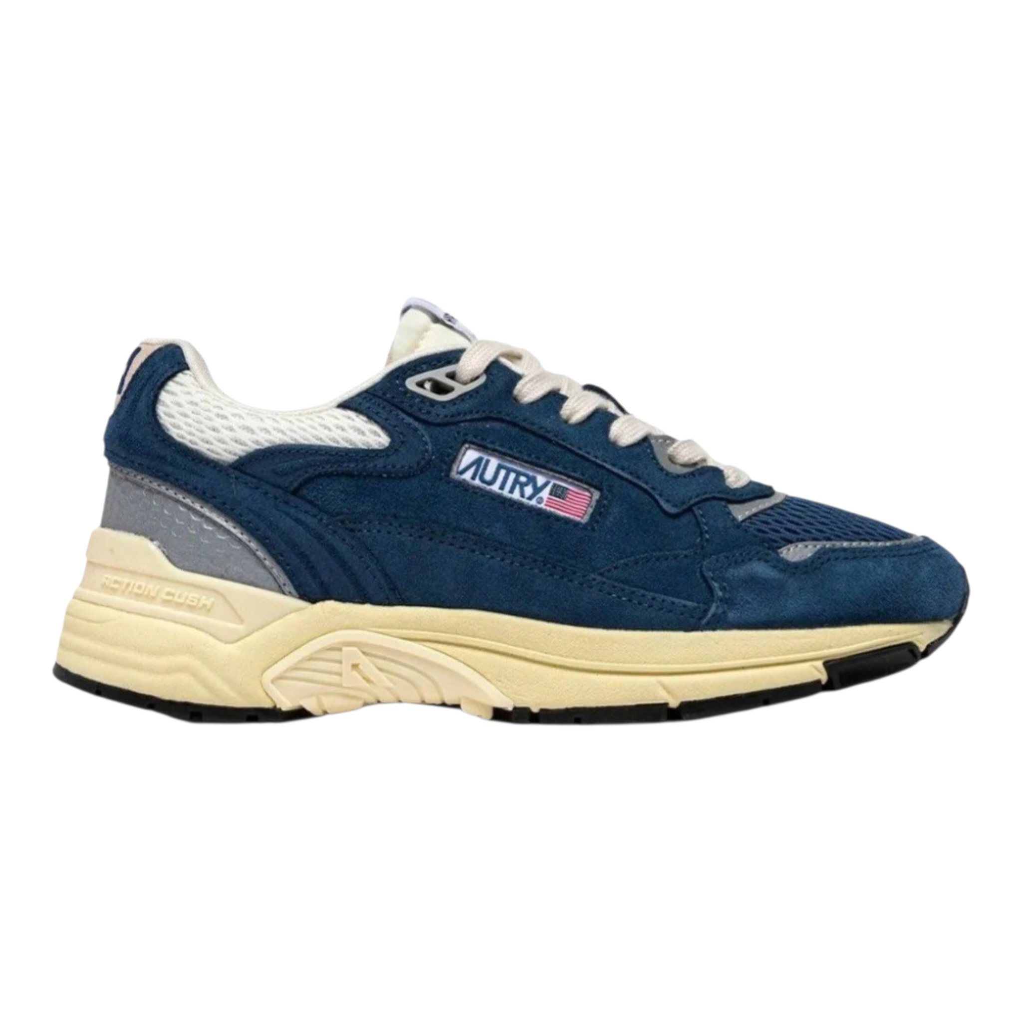 Autry Hyperway | Sneakers in Mesh e Suede Cobalto