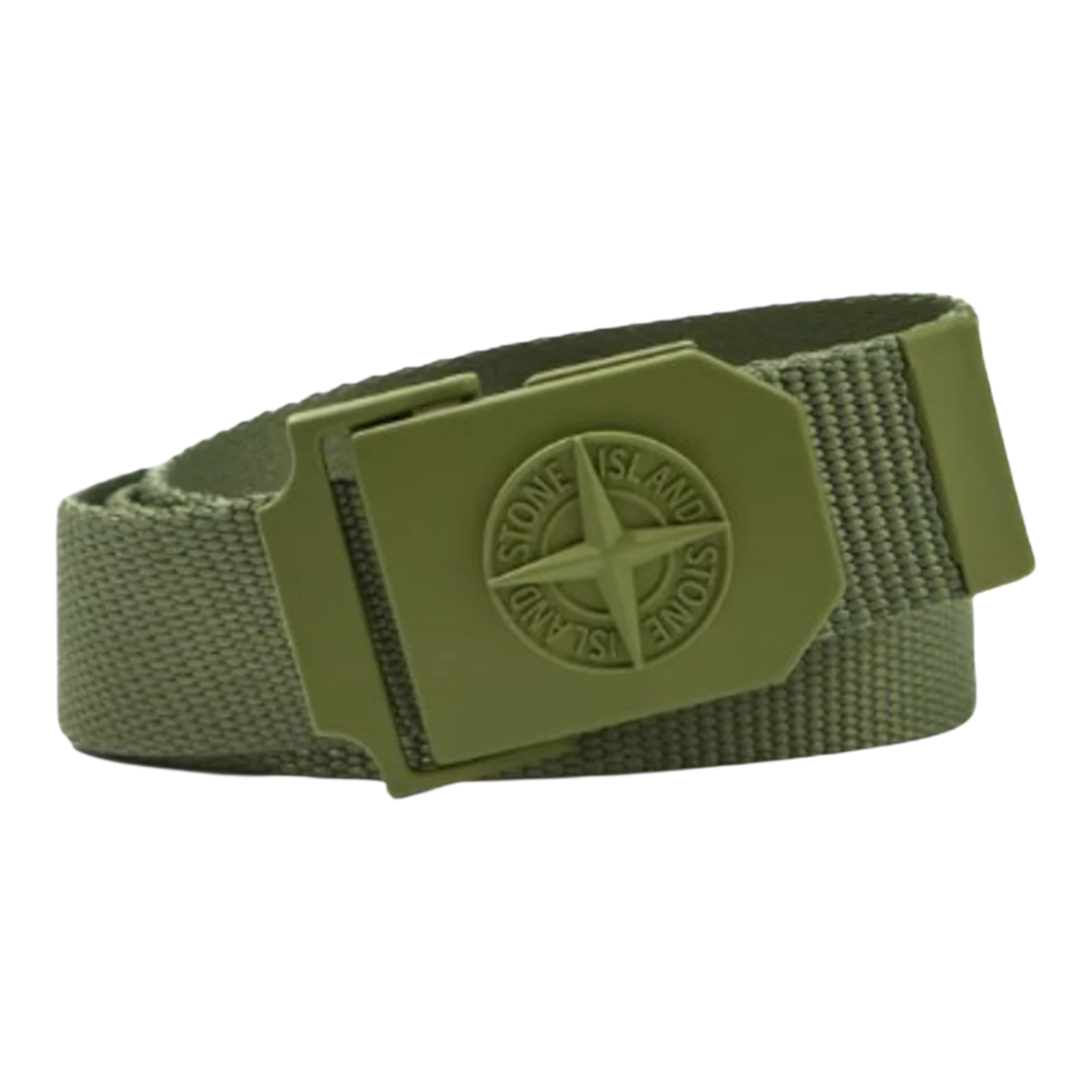 Stone Island | Cintura in nylon con fibbia squadrata in metallo opaco