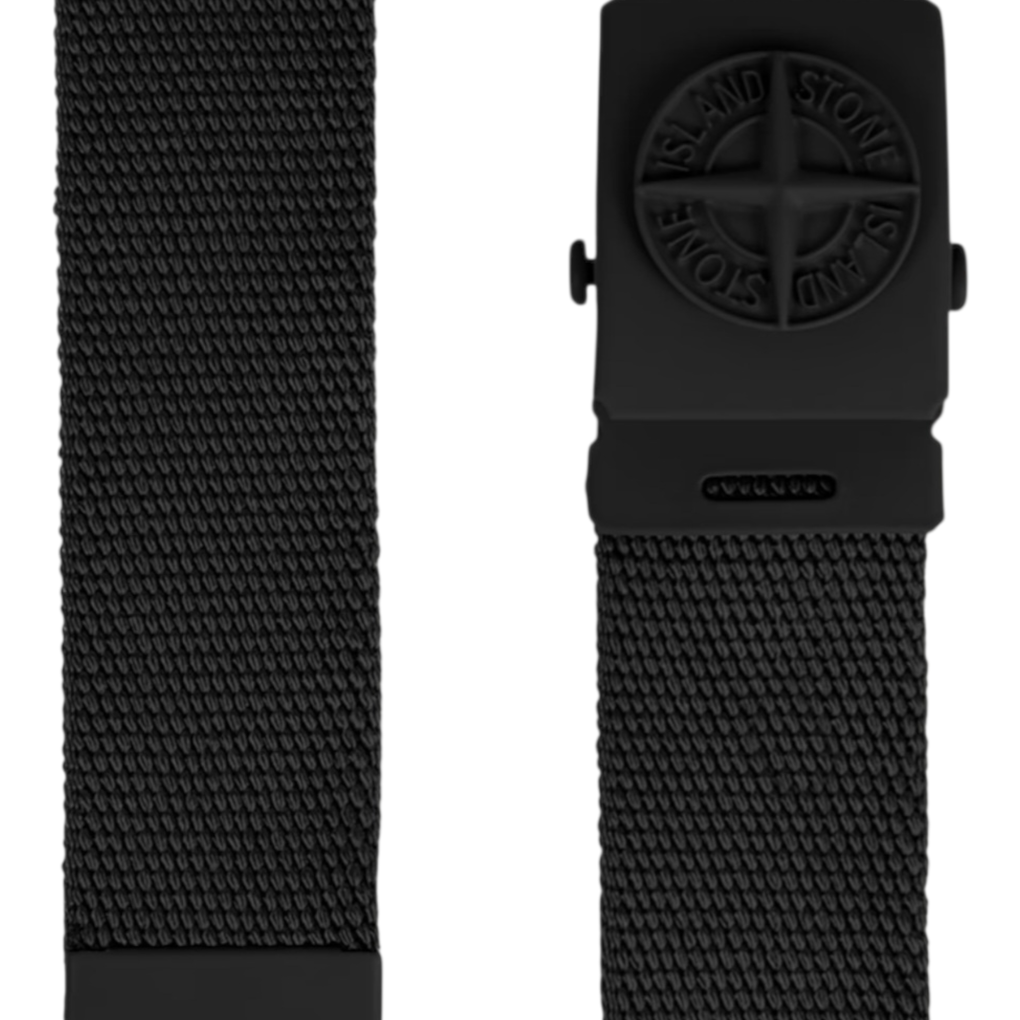 Stone Island | Cintura in nylon con fibbia squadrata in metallo opaco